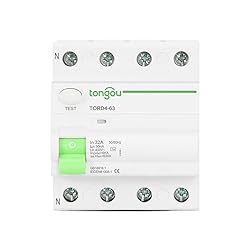 4P 40A 30mA 100mA 300mA 6KA RCCB RCD 230V