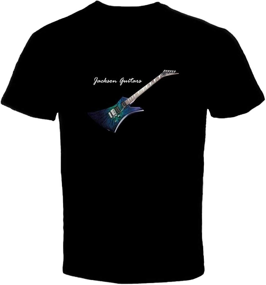 Jackson Guitars Black Men T Shirt Mens Round Neck Short Sleeves