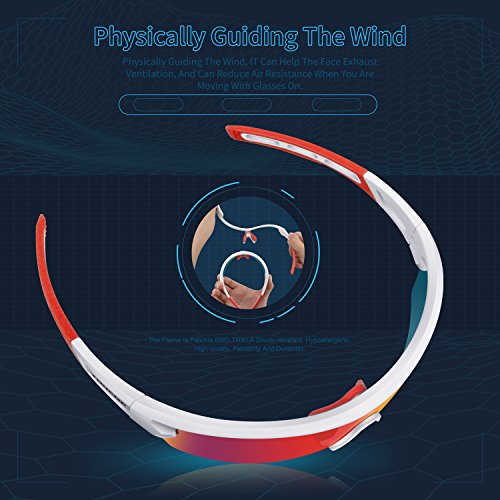 image for Torege Polarized Sports Sunglasses for Men Women Cycling Running Drivi