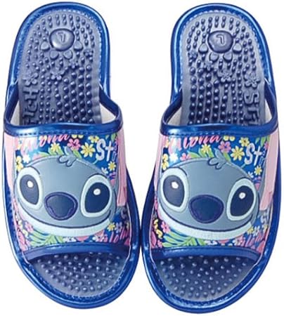 Amazon 健康スリッパ ルームシューズ M ブルー ポップスター スティッチ リロ スティッチ ディズニー おもちゃ おもちゃ