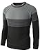 H2H Mens Casual Slim Fit Pullover Sweaters Long Sleeve Lightweight Thin Fabric Various Patterned