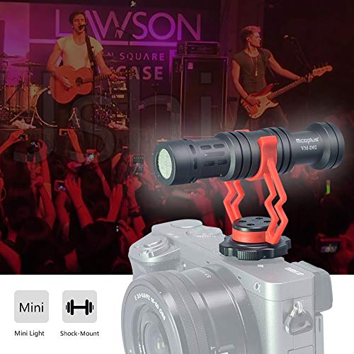 Mcoplus VM-D02 Camera Microphone, External Shotgun Video Microphone for Smartphone,Canon, Nikon, Sony Cameras and Camcorders