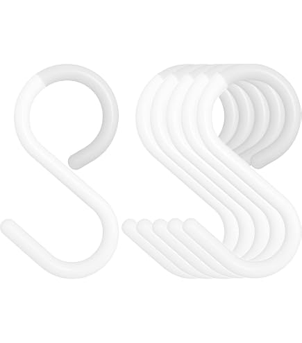 Uxcell Plastic S Shape Hooks Hangers Clasp For Home Organization 5PCS...