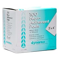 GAUZE PADS NON ADHERING 3 X 4 100/BOX Model: