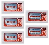 Merkur Double Edge Blades - 5 packs with 10 blades per pack (50 Blades total)