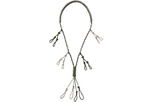 LERSUSI Duck Call Lanyard with 12 Adjustable Loops Paracord Hunting Goose Calls Duck Hunting Accessories Hand Braided Goose Calls for Predator Ducks Goose Hanger