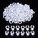 eBoot Makeup Glue Rings Tattoo Glue Holder Disposable Plastic Nail Art Eyelash Extension Rings, 200 Pack