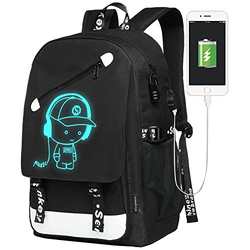 School Bags, Boys Girls Unisex 20L Fashion Oxford Laptop Bag School Backpack