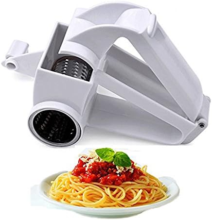 Superelead Multipurpose Duty Rotary Cheese Chocolate &amp; Vegetable Grater Cutter Grinder With Sharp Stainless Steel Drum