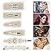 Pearl Hair Clip for Women Hair Pins for Girls Ties for Birthday Valentines Day Gifts Wedding Bridal Bridesmaid Ornaments Barrette Styling Tools (6pcs)