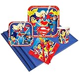 DC Comics Super Hero Girl Party Supplies - Party Pack for 16