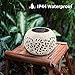 Petrala Solar Table Lights Outdoor Waterproof 7 Lumen White Metal Decorative Lighting Lantern for Desk Patio Gifts Home Decor
