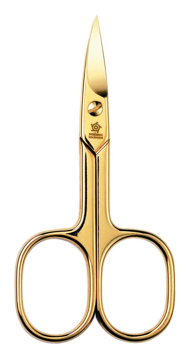 Pfeilring Nail Scissors 9 cm Gold-Plated