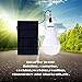 Solar Light Bulb 2 Pack 15W 130LM Solar LED Bulb, Portable Solar Powered Led Bulb Light Outdoor Solar Energy Lamp Lighting for Camping Tent Hiking Fishing