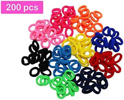 Charlotte 200 Pcs Baby Hair Bands Hair Ties Ponytail Holder For