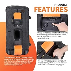 OUKNAK Speaker Bag Travel Case Replacement for JBL