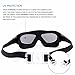 DigHealth(TM) Swim Goggles-No Leaking, Anti Fog and UV Protection, with Swimming Cap, Nose Clip, Ear Plugs, Waterproof Organizer Pouch, iPhone Waterproof Case for Men Women