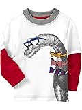 Metee Dresses Boys kids long sleeve Cotton T-Shirts Cartoon Tops
