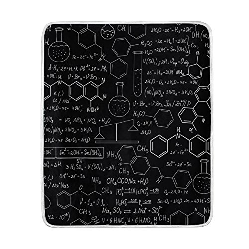 image for ALAZA Cooper girl Chemistry Laboratory Equipment Throw Blanket Soft Wa