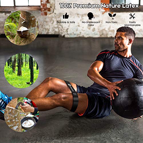 UPOWEX Resistance Loop Bands Set of 5 Premium Latex Mini Exercise