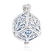 10Pcs Diffuser Locket Aromatherapy Essential Oils Pendants, Rhodium Plated Tree of Life cube Cage Pendant with Lava Rock for Necklace Bracelet Jewelry Making