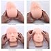 Practice Training Head, MYSWEETY Manikin Cosmetology Mannequin Doll Face Head Eyelashes Makeup Massage Practice with training lashes and Stainless Steel Straight Pointed