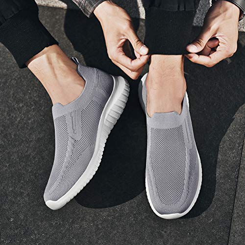 Zuwoigo Men's Mesh Walking Shoes Slip On Loafer Casual Comfortable