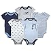 Luvable Friends Hanging 5 Pack Bodysuits, Airplane, 3-6 Months