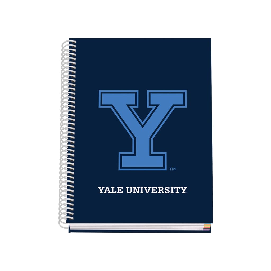 DOHE - A5 Squared Notebook - Spiral Binding, 100 Sheets of 90 g/m², 5 mm Square, Hardcover, Yale University Navy, FSC Mix AEN-COC-000243, School Supplies - Blue