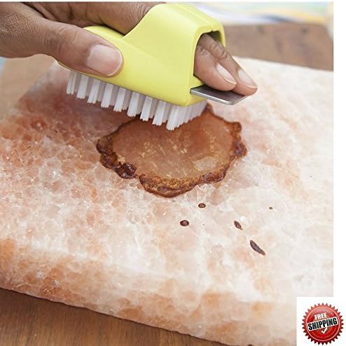 Cleaning Brush For Himalayan Salt Block Nylon Cleaning Bristles Heavy Duty &amp; eBook by BO4Y
