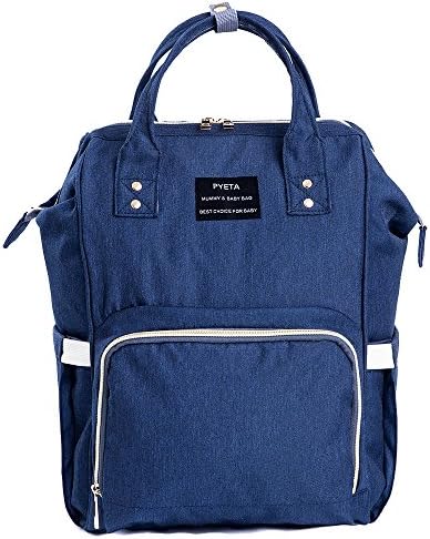 Diaper Bag Nappy Backpack Mummy Backpack Waterproof Multi-Function Mommy Bag for Baby Care Large Capacity Stylish and Durable Perfect for Travel Work or Outing with a Changing Pad (Blue)