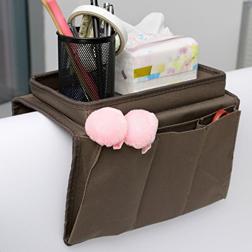 THEE Hanging Storage Armrest Chair Desk Sofa Slipcovers TV Remote Controller Holder Organizer Bag Table Cabinet Pouch