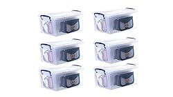 Superio Storage Bins with Lids- Clear Boxes for