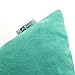 PONY DANCE Blue Velvet Pillow Covers Couch Soft Rectangle Cushion Cover Sham for Chair/Sofa/Bed Including Hidden Zipper Design, Peacock Blue, 12 x 20 (30 x 50 cm), Set of 1