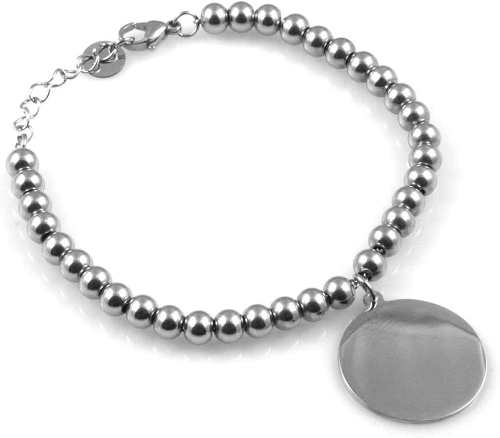 Bracciale Donna Personalizzabile Con Frasi D Amore Amicizia Mamma Zia Cugina Canzoni O Del Cuore Amazon It Gioielli