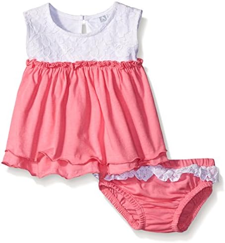 Amy Coe Girls' Lace Diaper Cover Set, Sugar Plum, 0-3 Months