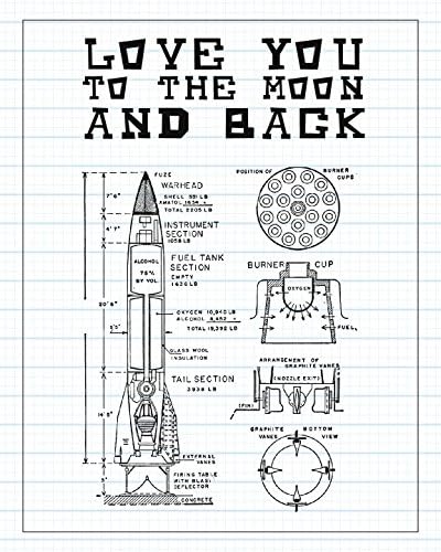 To the Moon and Back Children's Wall Art Print 11x14, Nursery Decor, Kid’s Wall Art Print, Kid’s Room Decor, Gender Neutral Decor, Inspirational Artwork for Kids, Baby Room Decor, Playroom Decor