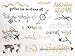 Modern Boho 5 Sheets Metallic Tattoos, Gold/Silver Flash, Wanderlust Collection