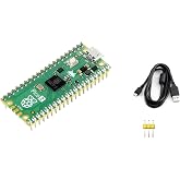 waveshare Pre-soldered Raspberry Pi Pico 2 Microcontroller Mini Development Board with Header,Based on Official RP2350 Chip,Dual-core &amp; Dual-Architecture Design