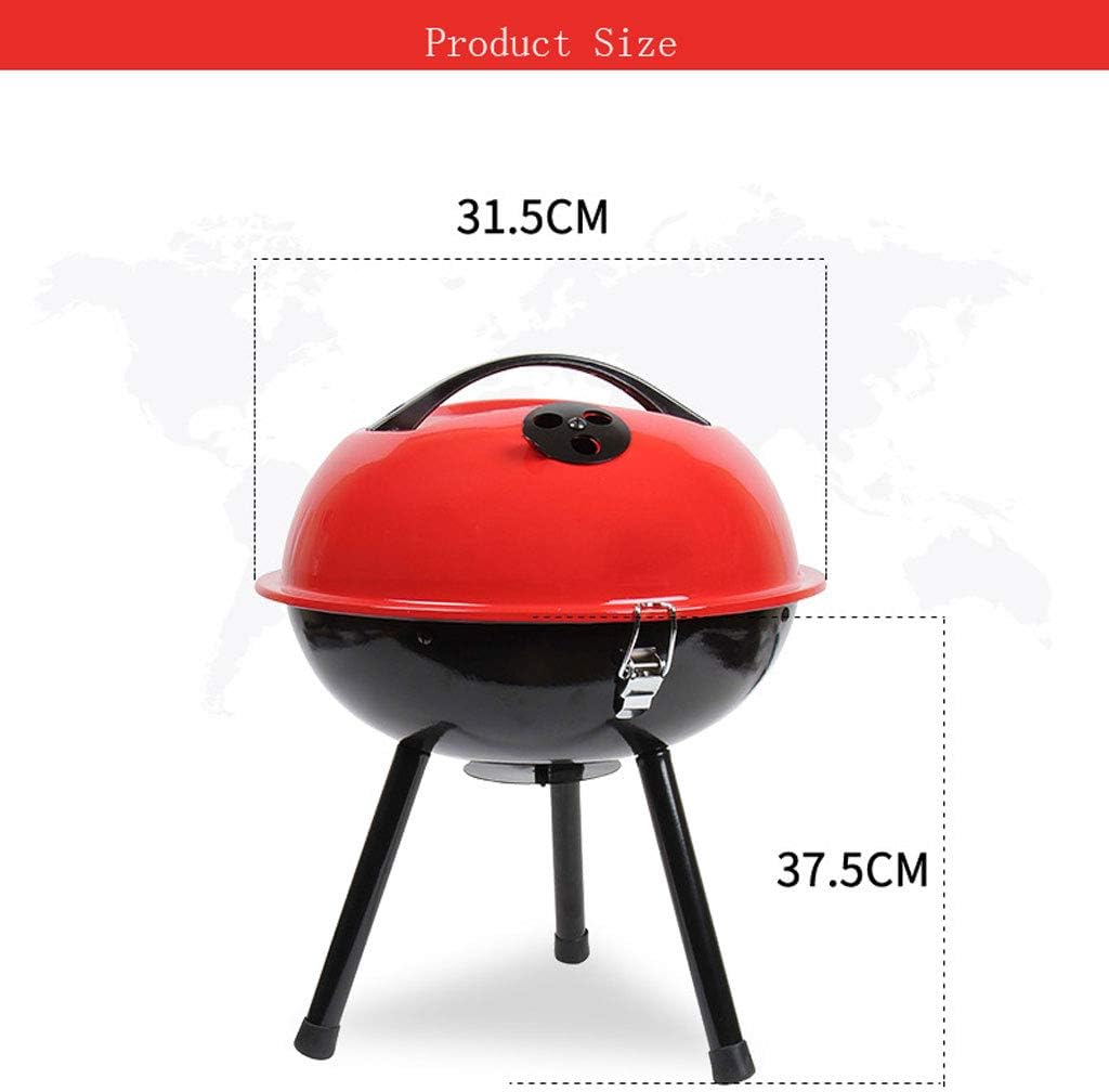 review ZJJ& BBQ Barbecue Grill Outdoor Portable Mini Apple Grill Charcoal Grill