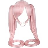 Green Hills Haikyuu Women's Pink Cosplay Long Wig (Pink)