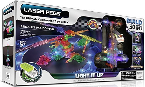 Laser Pegs Assault Helicopter Building Kit
