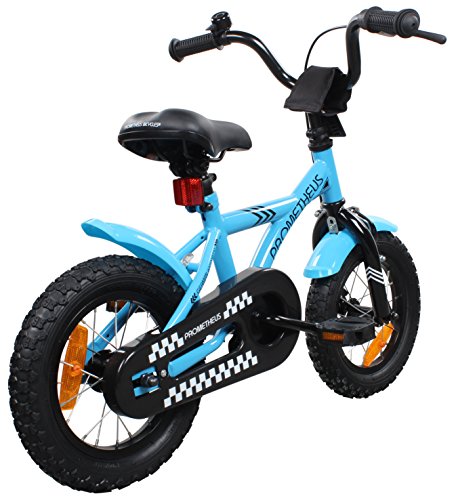 Bicicleta para niños 14 pulgadas- color azul y blanco con freno de contrapedal...