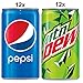 Pepsi and Mtn Dew Mini Can Variety Pack, 7.5 oz Cans, 24 Count(Packaging may vary)