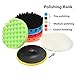MATCC 7Pcs 7inch Polishing Pads,Sponge and Woolen Polishing Waxing Buffing Pads Kits with M14 Drill Adapter, 7inchs
