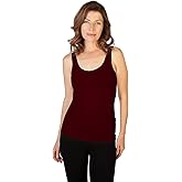 skinnytees Women's Basic Wide Strap Cami