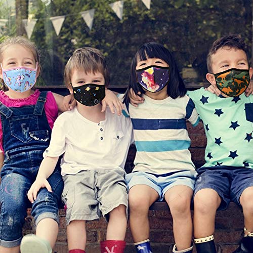 TANJALI Kids Face Covering Reusable Stylish Cloth Face Covering Age 6-16 3Pack