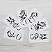 Small Temporary Tattoos Stickers Women Men Girls 6 Sheets, Fake lovely Tattoos Paper Body Sticker Set Party Favors,and Long Lasting body tattoos by (Set 1)