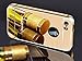 iPhone 5 5S Case,DAMONDY Luxury Metal Air Aluminum Bumper Detachable + Mirror Hard Back Case 2 in 1 cover Ultra-Thin Frame Case For Apple iPhone 5 5S(Gold)