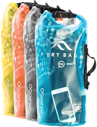 New-Acrodo-Transparent-Waterproof-Floating-Dry-Bag-10-Liter-for-Boating-Camping-and-Kayaking-With-Shoulder-Strap–Keeps-Clothing-Electronics-Protected New-Acrodo-Transparent-Waterproof-Floating-Dry-Bag-10-Liter-for-Boating-Camping-and-Kayaking-With-Shoulder-Strap–Keeps-Clothing-Electronics-Protected